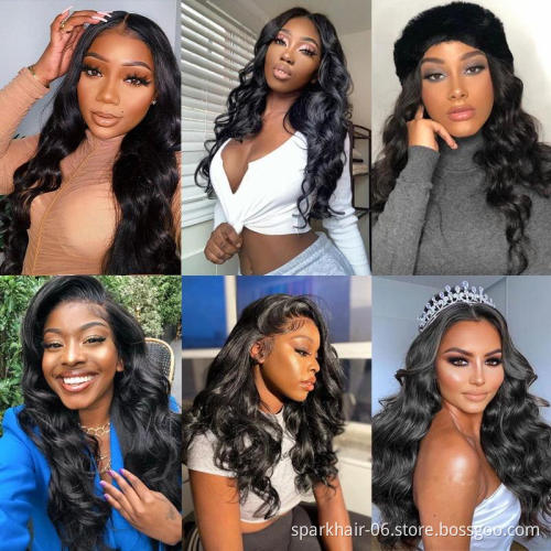 SPARK Wholesale Human Hair Wigs Deep Wave Wigs Many styles of Brazilian Women's Front Lace Forehead Wigs